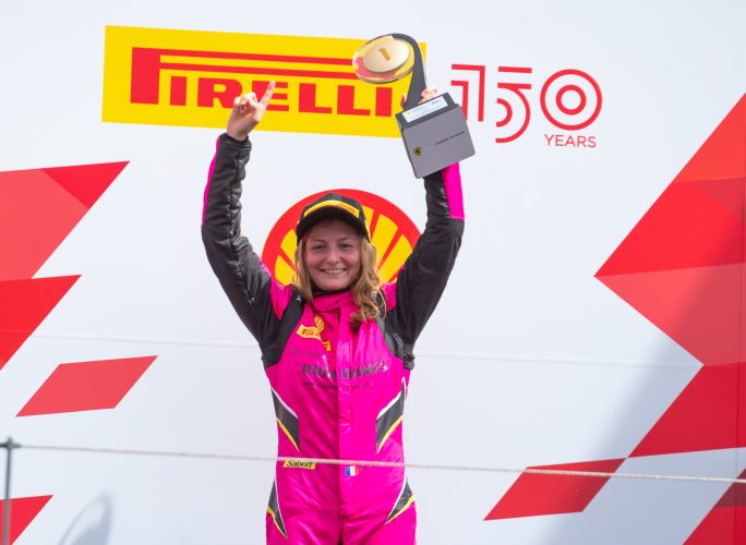 Emphatic win for Doriane Pin in Ferrari Challenge