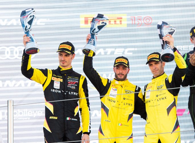 Iron Lynx claims podium finish fighting for two titles in GT World Challenge Europe finale