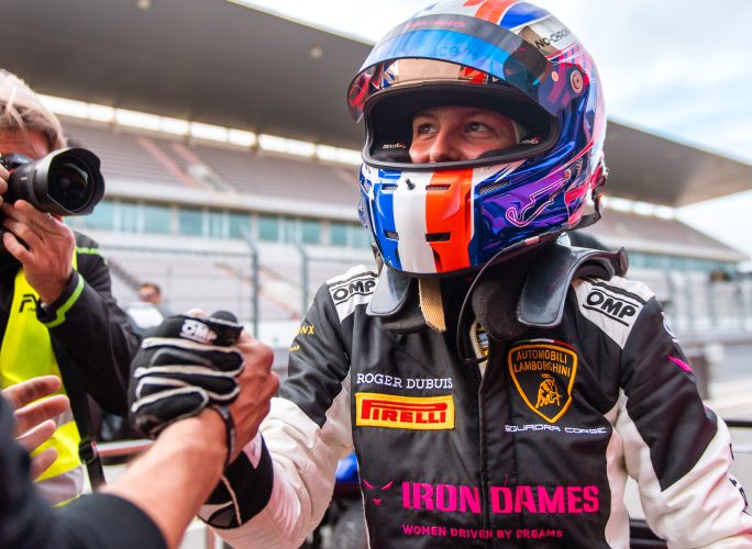 Iron Dames takes first female pole position in Lamborghini Super Trofeo on debut in Portimão